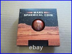 2021 1oz Pure Silver Spherical Coin Mars