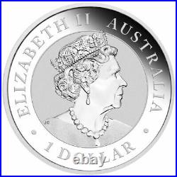 2021 Australia Kookaburra Berlin World Money Fair WMF 1oz Colorized Silver