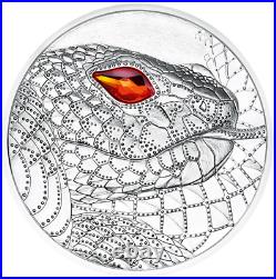 2021 Australia -The Serpent Creator Silver Coin Eyes of the World