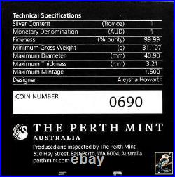 2021 Australian Kookaburra Berlin World Money Fair 1 oz Silver Coin