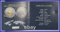 2021 Barbados $5 Dollar Circumnavigation World 500 Years Magellan 3 Oz Silver