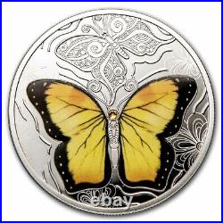 2021 Cameroon Silver Colorful World of Butterflies SKU#232473