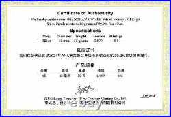 2021 China 50g Silver Panda ANA World's Fair of Money PF 70 UCAM