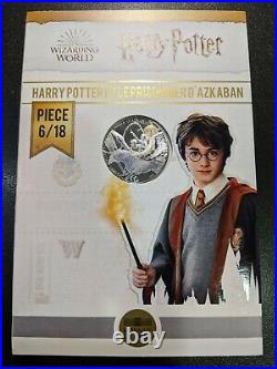 2021 France Silver 10 Euro Harry Potter Coin Set coins 1-9/18 Wizarding World