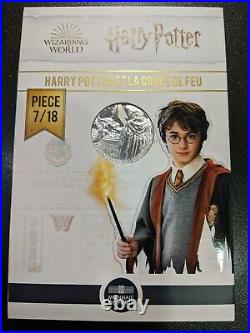 2021 France Silver 10 Euro Harry Potter Coin Set coins 1-9/18 Wizarding World