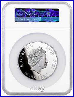2021 Niue Jurassic World 5 oz Silver Proof $10 Coin NGC PF70 FR