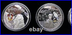 2021 Wizarding World Harry Potter Official 3-Coin Silver 1 oz Proof Set /1000