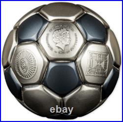 2022 $10 FIFA World Cup Football Qatar 3oz Silver Spherical Coin