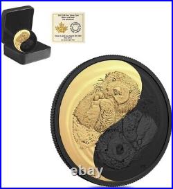 2022 Canada 1 oz Silver The Sea Otter Black Rhodium and Gold Coin Series