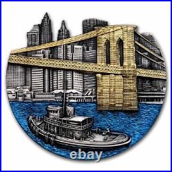 2022 Congo 5 oz Silver World's Famous Bridges Brooklyn Bridge SKU#262928