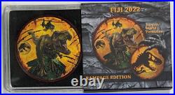 2022 Fiji Jurassic World Dominion Ennobled Rampage Edition 1 oz Silver Coin