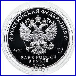 2022 Russia World's First Group Spaceflight 1 Oz Silver Coin Earth Sun 3 roubles 2022 Russia World's First Group Spaceflight 1 Oz Silver Coin Earth Sun 3 roubles