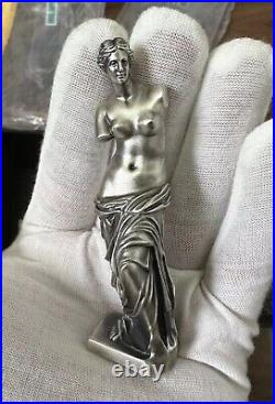 2022 VENUS De Milo World Art Sculpture 3D Silver Coin Cameroon 90gram COA BOX