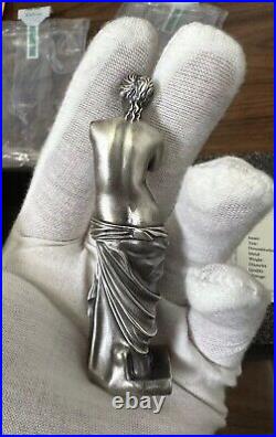 2022 VENUS De Milo World Art Sculpture 3D Silver Coin Cameroon 90gram COA BOX