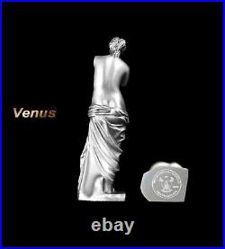 2022 VENUS De Milo World Art Sculpture 3D Silver Coin Cameroon 90gram COA BOX