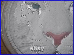 2022 White Tiger 5oz Silver $5 Coin. 3D High Relief Only 369 World Wide Stunning