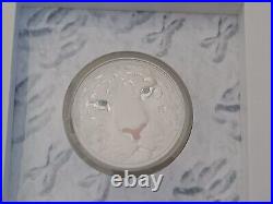 2022 White Tiger 5oz Silver $5 Coin. 3D High Relief Only 369 World Wide Stunning