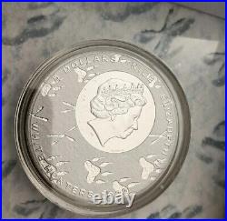 2022 White Tiger 5oz Silver $5 Coin. 3D High Relief Only 369 World Wide Stunning