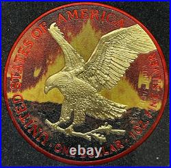 2023 1 Oz 999 Silver APOCALYPSE EAGLE Colored Coin Limited to 666 Worldwide
