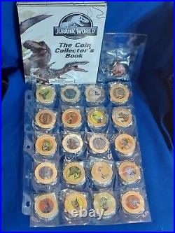 2023 Jurassic World Dominion SURPRISE COINS near Set 21 Frankford with book