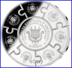 2024 Burundi Seven Wonders of the Ancient World 5 oz Silver Puzzle Coin