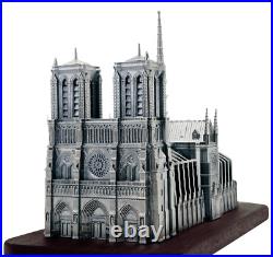 2024 Cameroon Notre Dame De Paris 10 oz Silver Antiqued 3D Shaped Coin