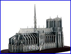 2024 Cameroon Notre Dame De Paris 10 oz Silver Antiqued 3D Shaped Coin