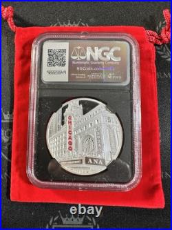2024 China Official Mint Medal 1 oz Silver Ana World Money Fair NGC PF70 FDOI 2024 China Official Mint Medal 1 oz Silver Ana World Money Fair NGC PF70 FDOI