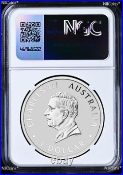 2025 Berlin Show WMF Kookaburra Silver NGC MS70 1oz $1 Coin with AMPELMANN Privy F