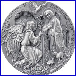 2025 Cameroon Bible Stories The Annunciation 2 oz Silver High Relief Coin 2025 Cameroon Bible Stories The Annunciation 2 oz Silver High Relief Coin