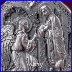 2025 Cameroon Bible Stories The Annunciation 2 oz Silver High Relief Coin 2025 Cameroon Bible Stories The Annunciation 2 oz Silver High Relief Coin