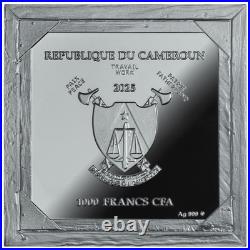 2025 Cameroon Treasures of World Arnold Böcklin with Death 1 oz Silver Coin