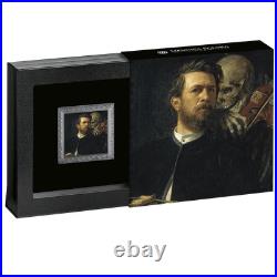 2025 Cameroon Treasures of World Arnold Böcklin with Death 1 oz Silver Coin