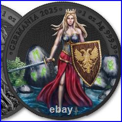 2025 Germania Mint World Money Fair Edition 1oz Silver Black UV Coin 500Mint 2025 Germania Mint World Money Fair Edition 1oz Silver Black UV Coin 500Mint