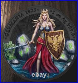 2025 Germania Mint World Money Fair Edition 1oz Silver Black UV Coin 500Mint 2025 Germania Mint World Money Fair Edition 1oz Silver Black UV Coin 500Mint