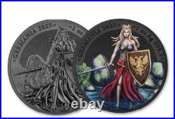 2025 Germania Mint World Money Fair Edition 1oz Silver Black UV Coin 500Mint 2025 Germania Mint World Money Fair Edition 1oz Silver Black UV Coin 500Mint