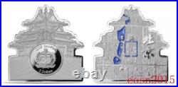 2025 Samoa 2 Dollars World City Series 4 Beijing -turret silver coin, Enamel 2025 Samoa 2 Dollars World City Series 4 Beijing -turret silver coin, Enamel