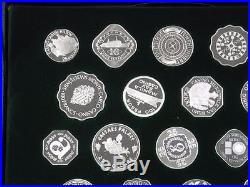 25 Sterling Silver Official Gaming Coins of the World's Great Casinos Case COA