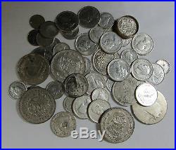 268.45 Grams of Foreign Silver World Coins