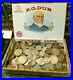 4-Pound-Lot-of-World-Coins-in-A-Vintage-Cigar-Box-with-Silver-Coins-01-hxo