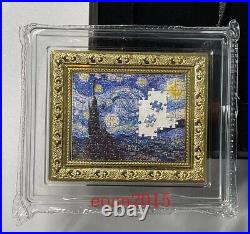 4pcs set Niue World famous painting jigsaw series silver&copper coin HOT