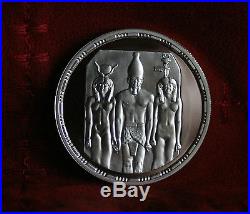 5 Pounds AH1414 1993 Egypt Silver World Coin KM746 Proof Menkaure Triad