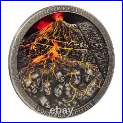 5 dollars silver coin'Pompeii' Volcanic Eruption, Lost Cities of the World Set 5 dollars silver coin'Pompeii' Volcanic Eruption, Lost Cities of the World Set