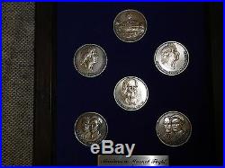 6 Apollo 11 Davinci Milestones Flight By Twa Trans World Nickel Copper Coins