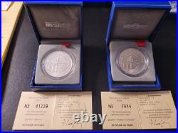 6 Proof Coins, 1 Franc, World War II, 1993, Monnaie de Paris 6 Proof Coins, 1 Franc, World War II, 1993, Monnaie de Paris
