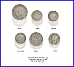 6 Stunning Silver Coins from WWI The Great War Collector's Box