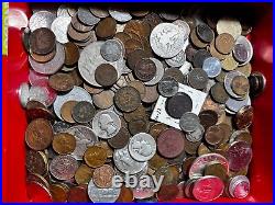 7+ LB Junk Cigar Box World Cull Coin & $5+ Silver, Sterling READ DESCRIPTION