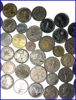 73pcs Silver/golden Coins Old Mixed Lot Foreign Worldwide Coins Collection