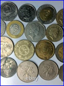 73pcs Silver/golden Coins Old Mixed Lot Foreign Worldwide Coins Collection