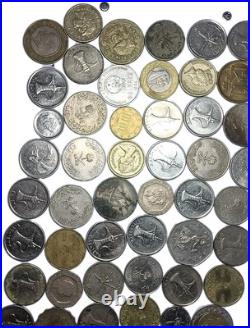 73pcs Silver/golden Coins Old Mixed Lot Foreign Worldwide Coins Collection